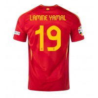 Spanien Lamine Yamal #19 Hemmatröja EM 2024 Korta ärmar